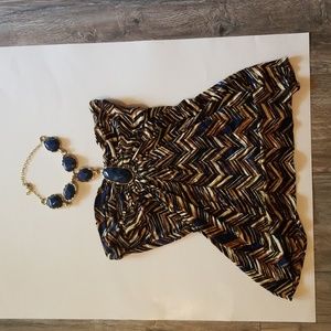Sky Gold Chain Halter Top